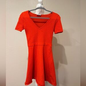 RED Valentino Scarlet Knit Mini Dress